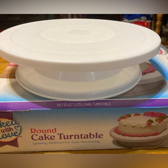 NWT Baked With Love Round Cake Turntable - Picture 7 of 10